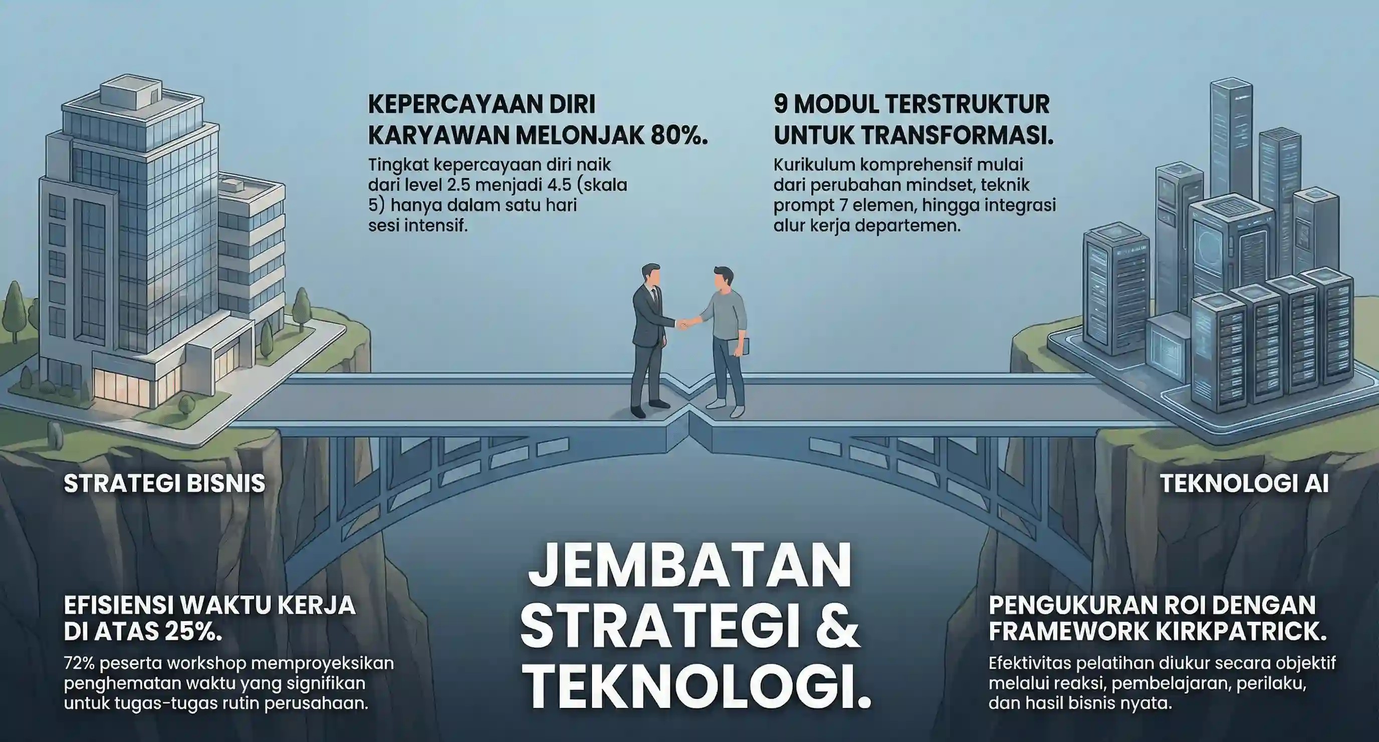 AI Workshop Perusahaan - 9 Modul dan Cara Ukur Efektivitas